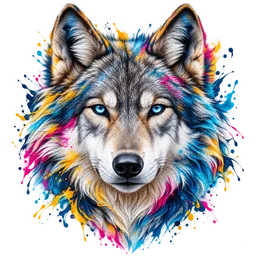 Estampa de lobo