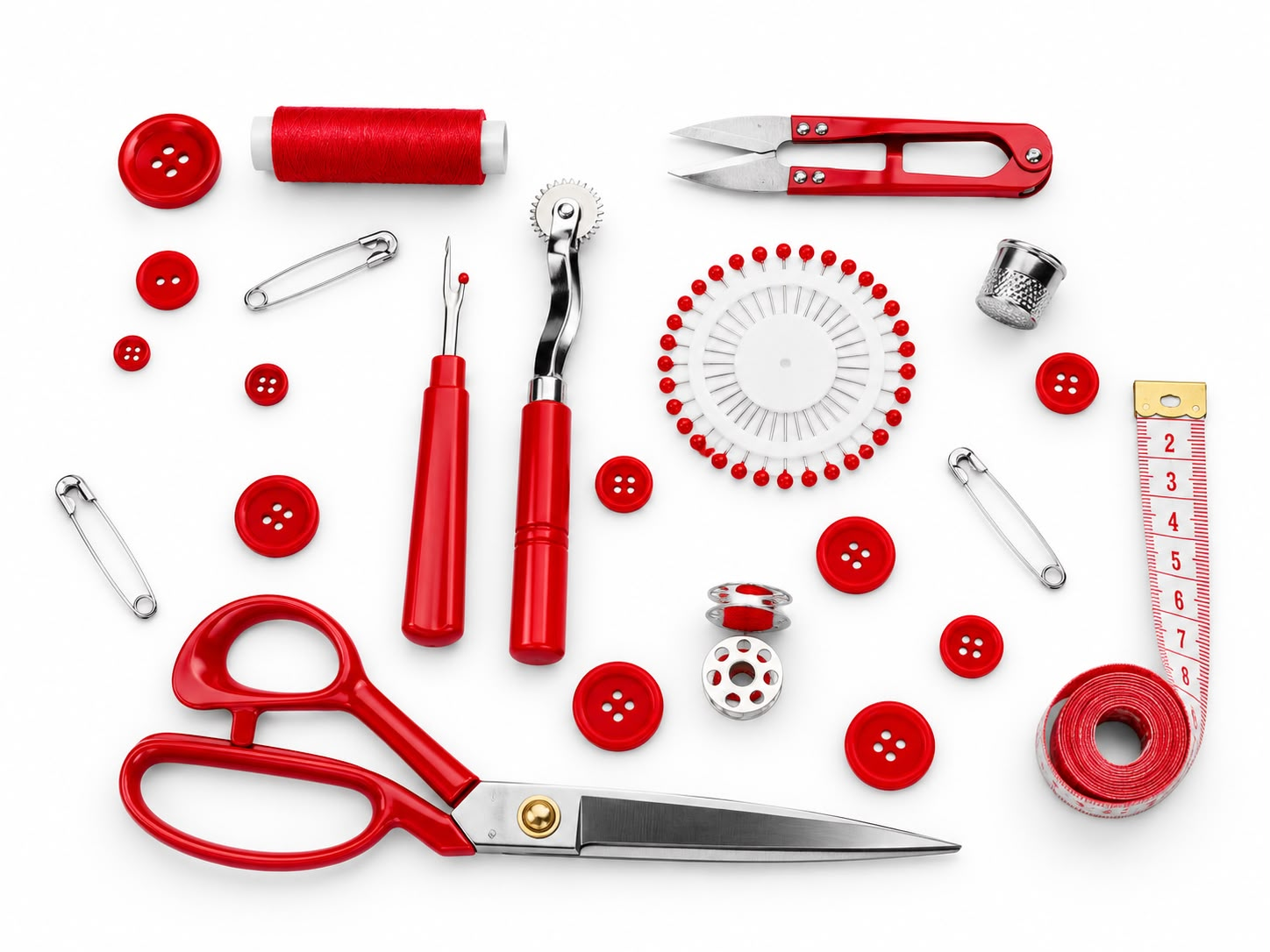 Kit de acessórios e ferramentas para costura